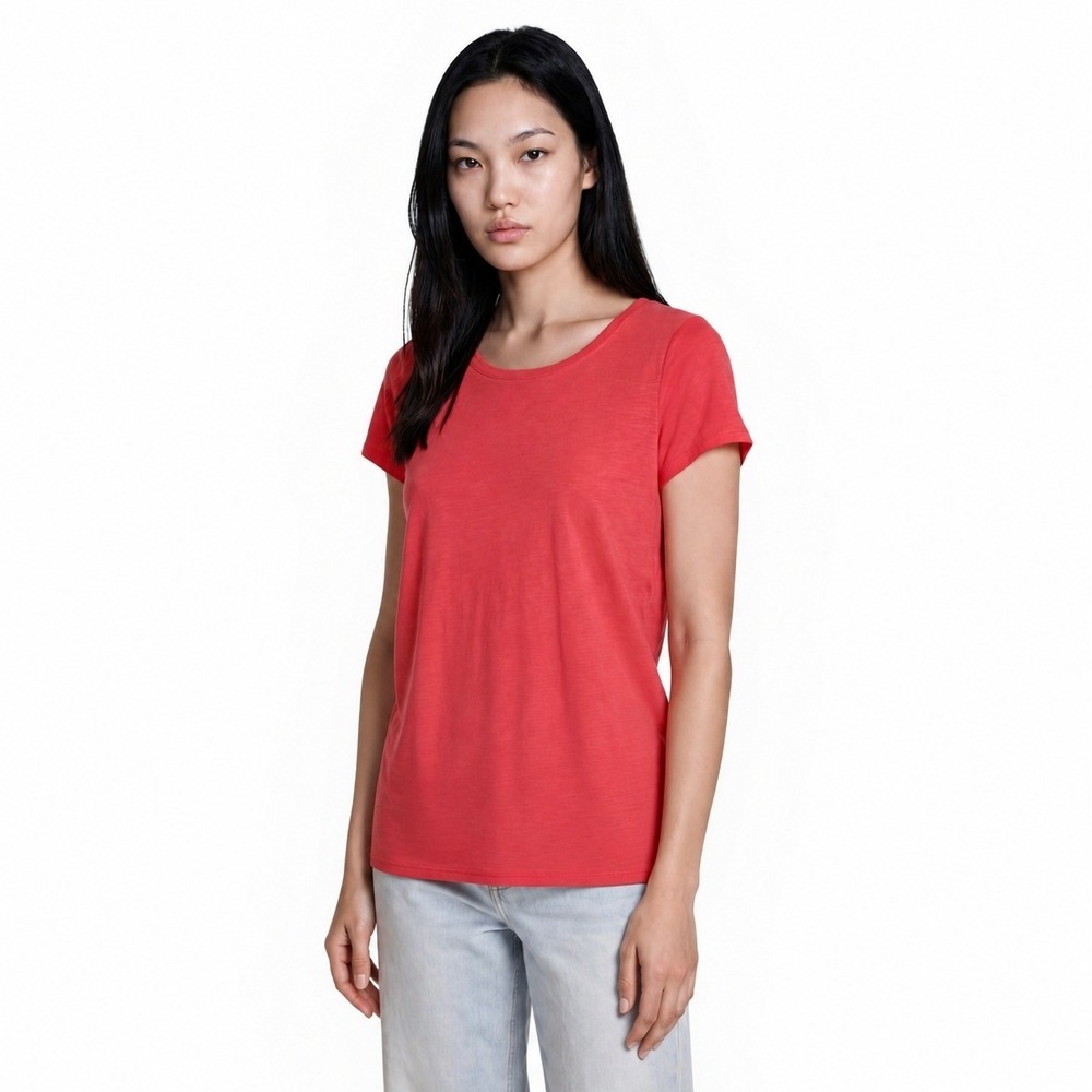 NWT Lilly Pulitzer Etta Top 100% Pima Cotton Womens Size Medium Mizner Red Scoop